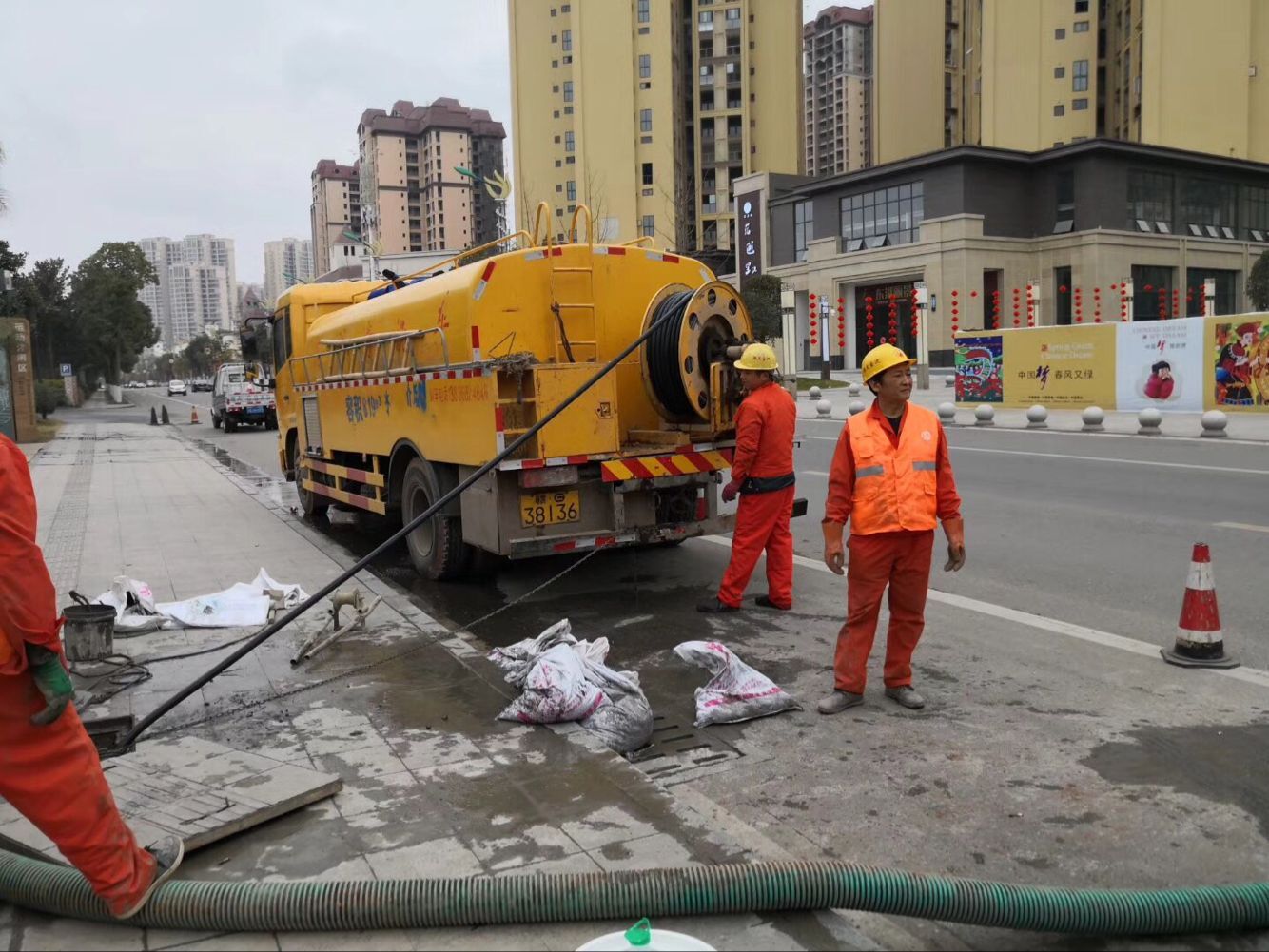 澄江排污管道清淤-管道清洗